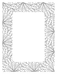 Flower Borders Coloring Books -KDP