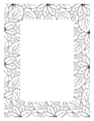 Flower Borders Coloring Books -KDP
