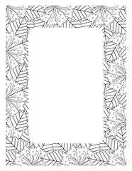 Flower Borders Coloring Books -KDP