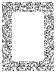 Flower Borders Coloring Books -KDP