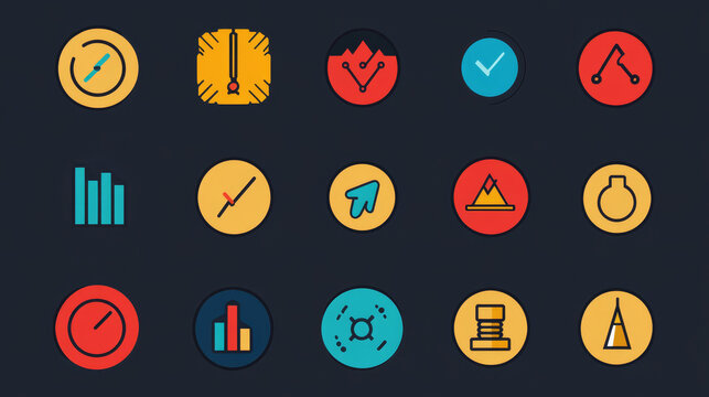 A set of reliability management icons including symbols for availability, failure rate, redundancy, FMEA, MTBF, and overall risk assessment in a minimal linear design