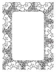 Flower Borders Coloring Books -KDP