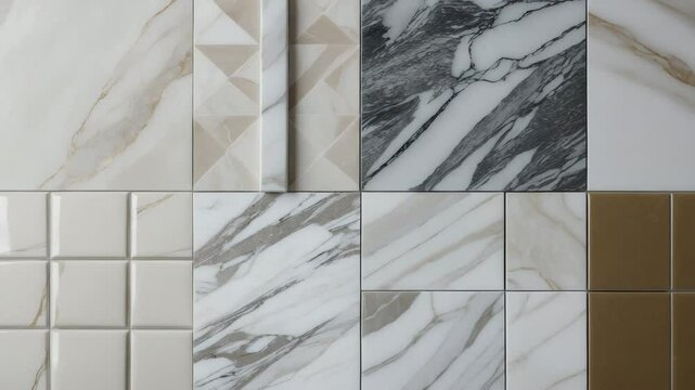 White marble texture background with glossy marble and grey streaks