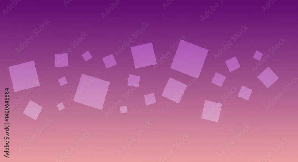 Poster purple square pattern background