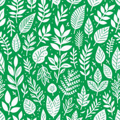 seamless pattern with leaves