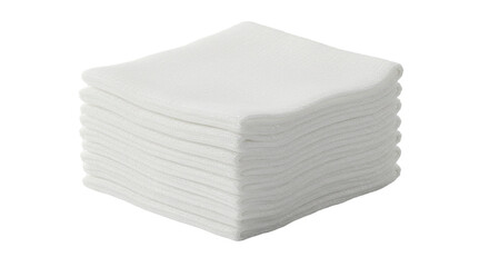  neat stack of clean, white disposable paper napkins, essential for dining, parties, restaurants, and everyday use.