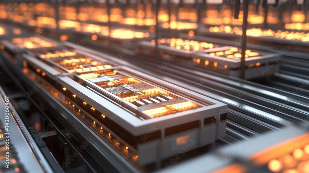 Poster modular production stations managed by advanced automation frameworks