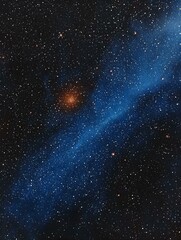 Obraz premium Stunning cosmic landscape featuring a nebula and countless stars, perfect for backgrounds, websites, or space-themed projects.