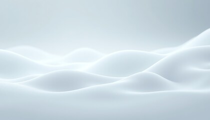 Obraz premium Soft white waves create tranquil atmosphere.