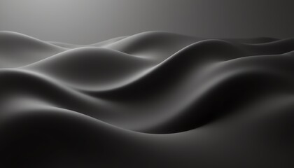 Fototapeta premium Abstract waves in dark tones create depth and texture.