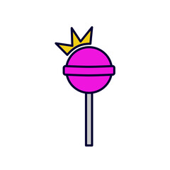 vector illustration of a lollipop