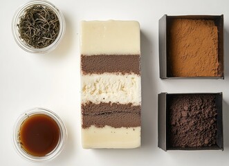  ice cream in the shape of square piece