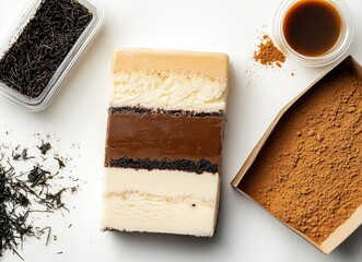  ice cream in the shape of square piece