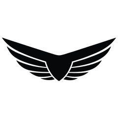 isolated aircraft wing on white background