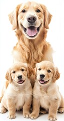 Golden Retriever Mother and Puppies (2)