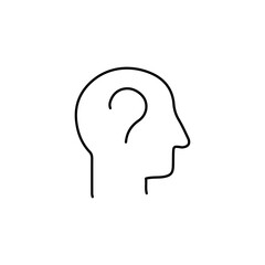 vector illustration of learing icon with outline style
