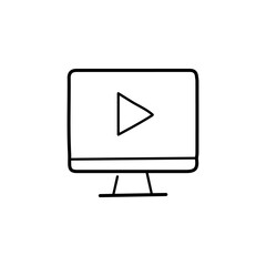 vector illustration of learing icon with outline style
