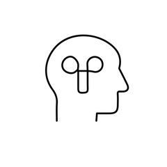 vector illustration of learing icon with outline style
