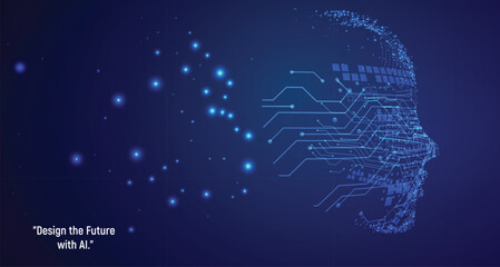 Realistic Blue AI-Generated Background 4