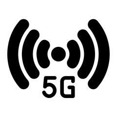 wireless glyph icon