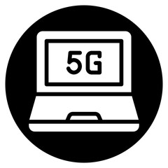 laptop glyph icon