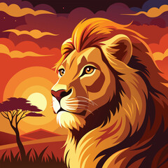 lion vector illustration