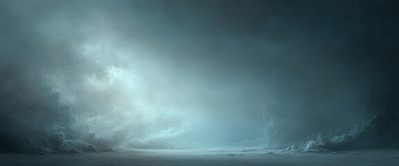 Ethereal Cloudscape: A Mystical Winter Landscape