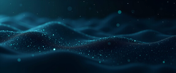 Obraz premium Minimalist Wallpaper Design: Abstract Digital Network Grids & Futuristic Icons for Space Mining, Robotic Extraction Tech, Ample Empty Space for Text & Branding