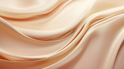 Obraz premium Smooth and Elegant Fabric Waves in Soft Neutral Tones