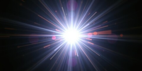 Bright Light Burst Star Energy Shine Glowing Abstract Background
