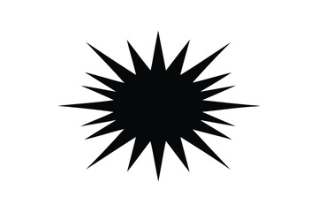 Fototapeta premium Boom icon silhouette on white background