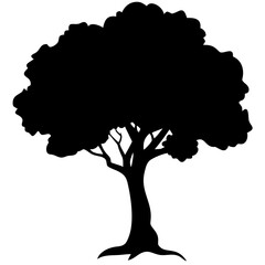 vector tree silhouette