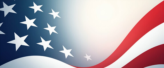 Contemporary Digital Poster Design for Memorial Day Tribute: Dynamic Layout, Crisp Graphics, and Thoughtful Empty Space for Personalization in Photo Stock Concept