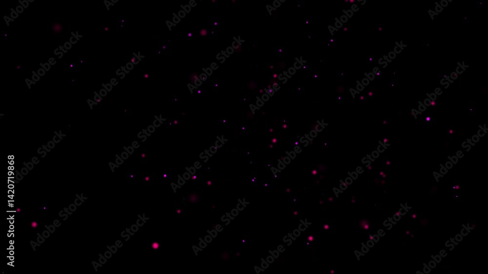 Poster abstract background sparse red glitter shimmering particles overlay