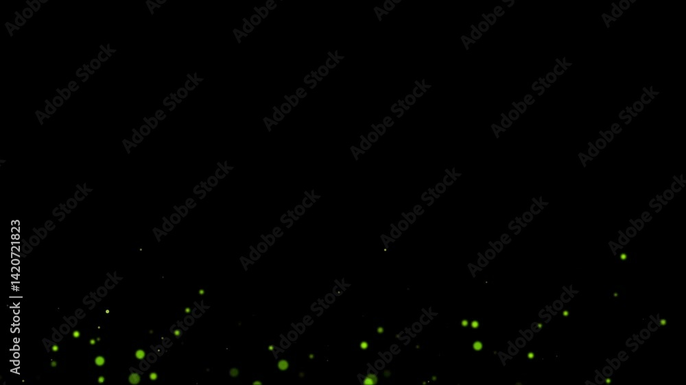 Poster yellow green particle effect abstract texture