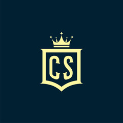 initials law firm logo design vector