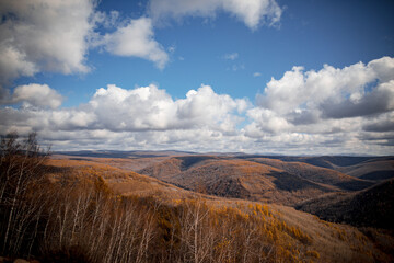 The scenery of Bailang Peak in Arshan, Inner Mongolia, China