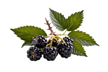 blackberry on transparent background