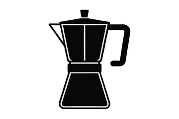 a coffee maker silhouette vector illustration