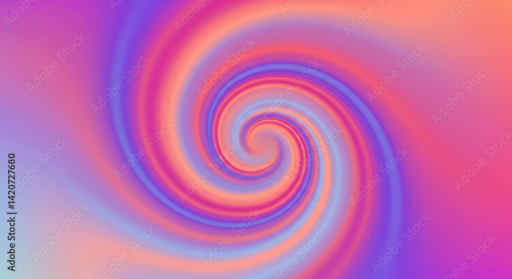 Poster swirling abstract background with colorful gradient spiral effect for modern design and creative pro