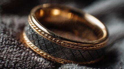 Close-up of a decorative ring