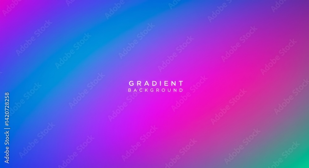 Poster vibrant gradient background with smooth color transitions creating a visually stunning effect for mo