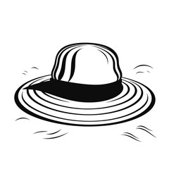 Hand-Drawn Summer Hat and Cap Fashion Set