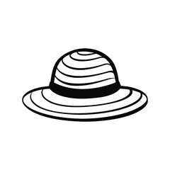 Hand-Drawn Summer Hat and Cap Fashion Set