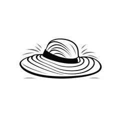 Hand-Drawn Summer Hat and Cap Fashion Set