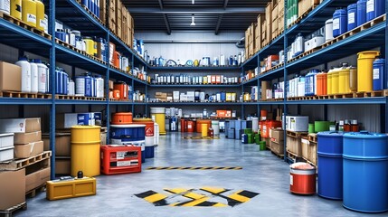 Designated Area for Safe Disposal of Hazardous Waste Materials