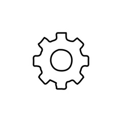 vector illustration of computing icon element with one line style	
