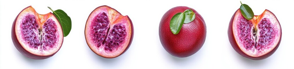 Vibrant Purple-Pink Pomegranate Slices