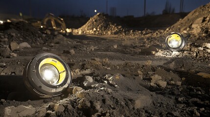 Durable, portable lighting providing safe illumination on construction sites