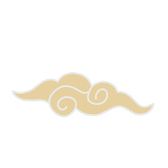 Chinese clouds set Decoration Material Hand drawing Vector